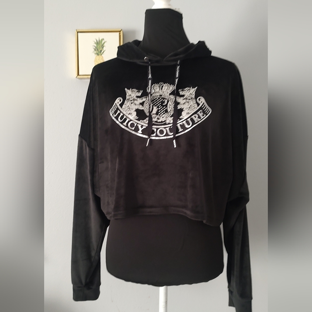 Juicy couture Hoodie Women Crop Color Gray New With Out Tags Super Soft
